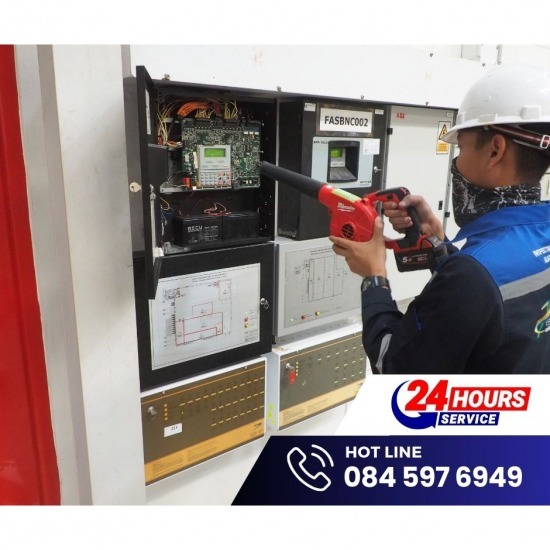 บริษัทรับตรวจสอบระบบไฟฟ้า - พี เอส เอ็นจิเนียริ่ง - รับตรวจสอบระบบ fire alarm