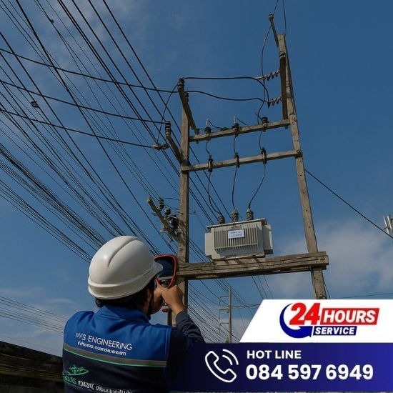 ตรวจสอบระบบไฟฟ้าภายนอกอาคาร ตรวจสอบระบบไฟฟ้าภายนอกอาคาร  ตรวจเสาไฟฟ้าประจำปี 